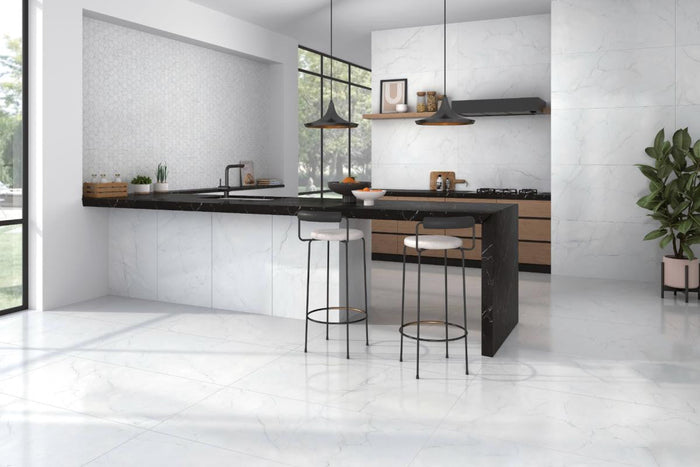 Caryn Bianco 40x40 Satin Stone Look Porcelain Tile 3