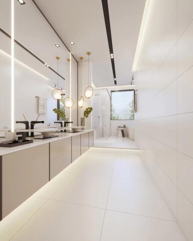 Technatto White 24x48 Polished Porcelain Tile