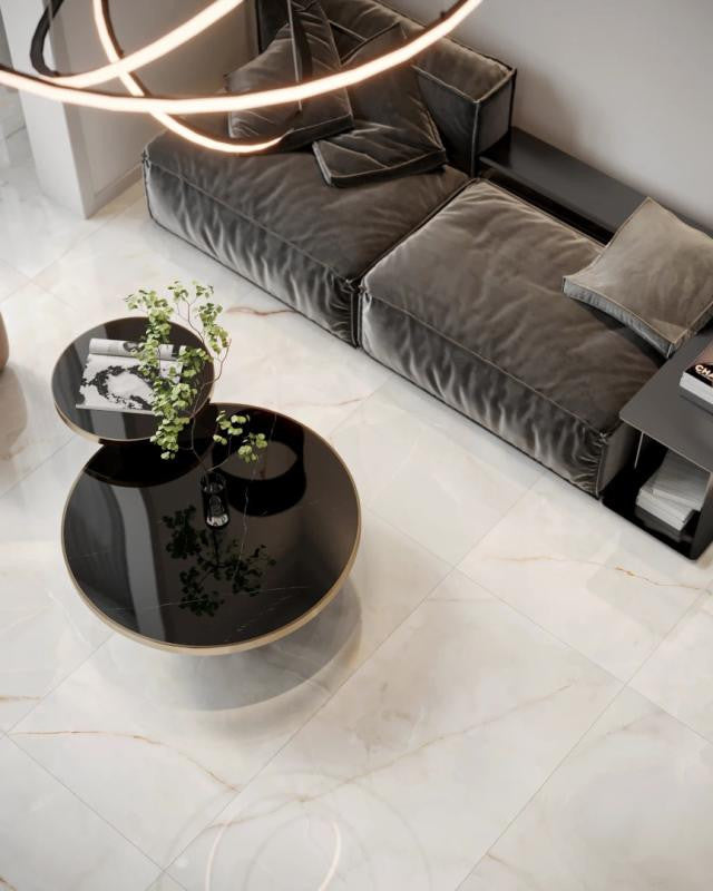 Onyx Reale 24x48 Cream Onyx Look Porcelain Tile 2
