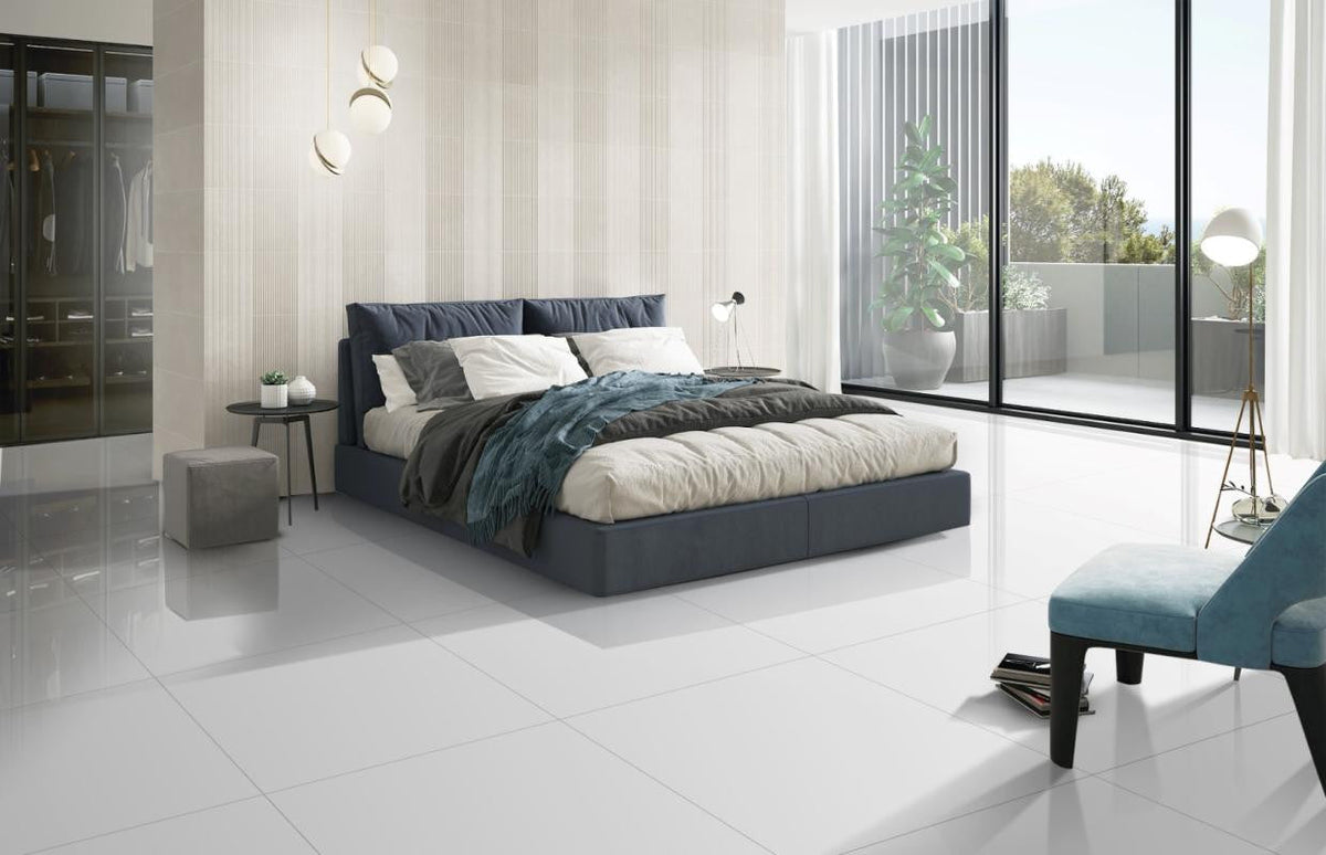 Alpine White 24x24 Matte Porcelain Floor Tile