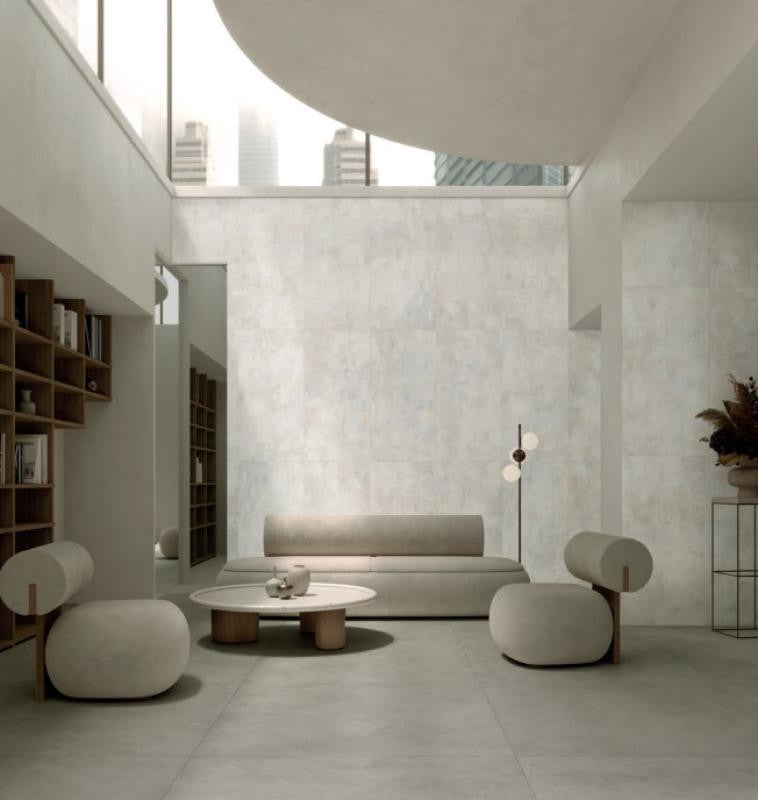 Sanctuary White 24x48 Marble Look Porcelain Tile