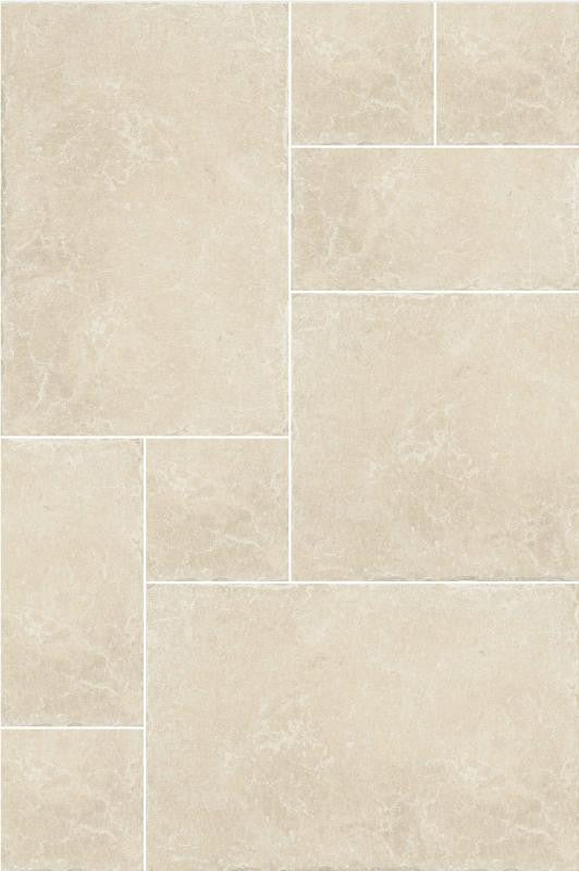 Provence White Modular Pattern Porcelain Floor Tile