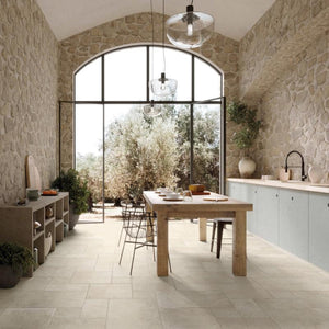 Provence White Modular Pattern Porcelain Floor Tile