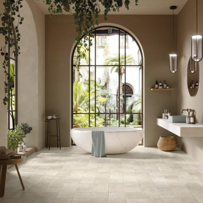 Provence White Modular Pattern Porcelain Floor Tile 3