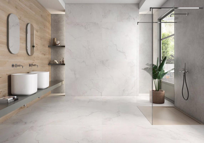 Creta Cream Polished 12x24 Porcelain Tile 3