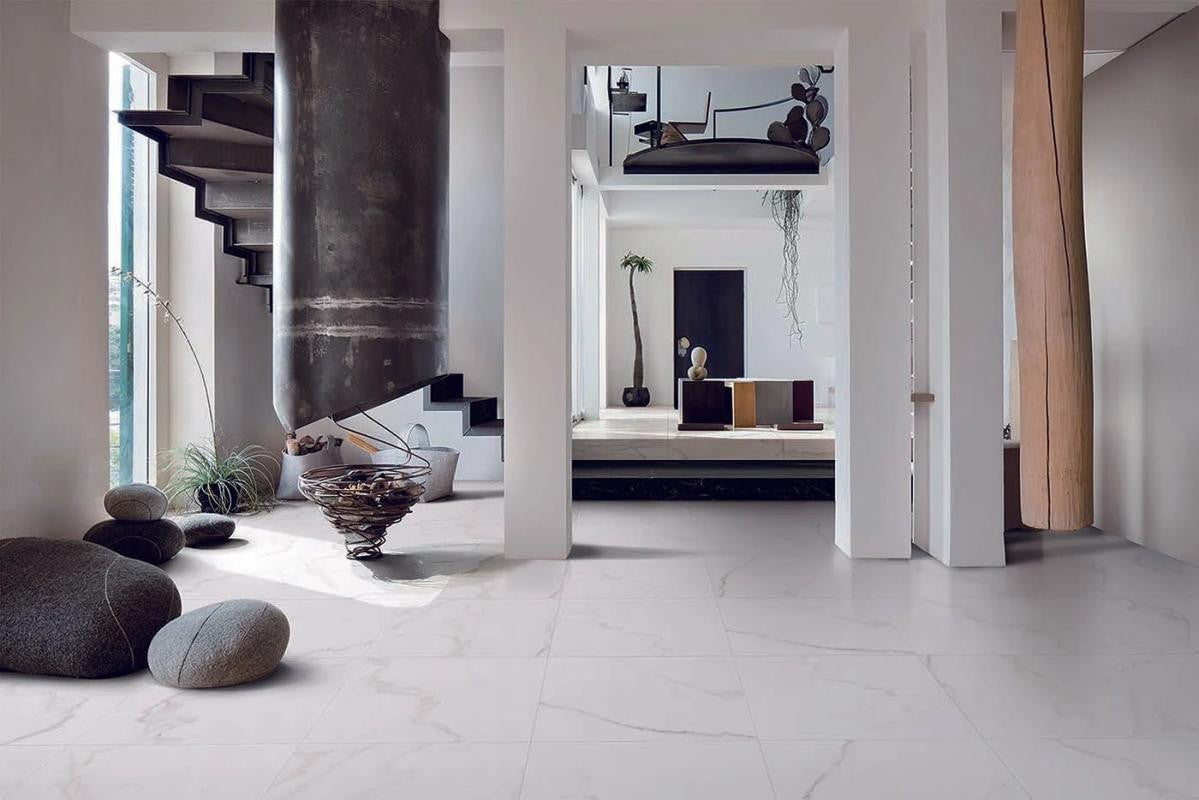 Marble Calacatta Polished 48x48 Marble Look Porcelain Tile