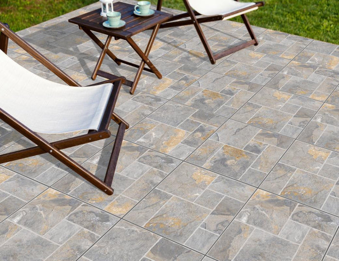 Patio Paver Grey 22x22 Ceramic Floor Tile 2