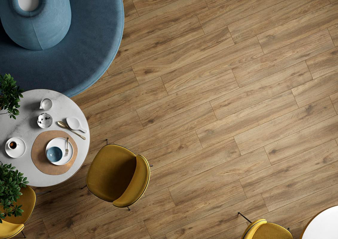 Sequoia Brown 8x40 Wood Look Porcelain Plank Tile