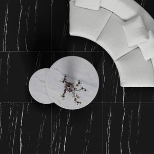 Cortina Black 24x24 Polished Porcelain Tile