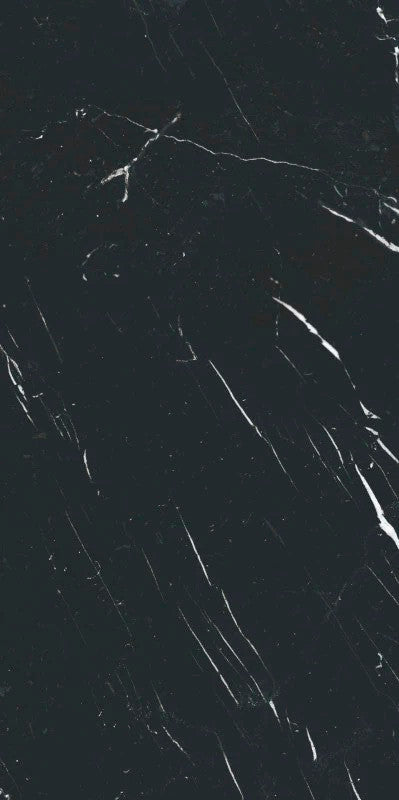 Marmorea Marquina 12x24 Marble Look Porcelain Tile