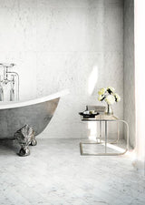 Marmorea Carrara 24x24 Polished Marble Look Porcelain Tile
