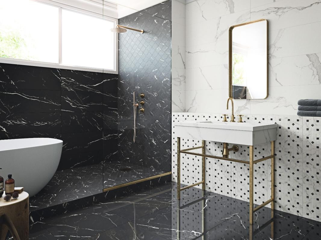 Marmorea Estatuario 24x24 Marble Look Porcelain Tile