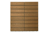 Interlocking Deck Tiles - Composite QuickDeck HD in Teak Naturale