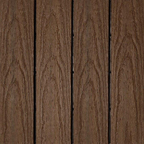 Interlocking Deck Tiles - Composite QuickDeck HD in Walnut Naturale
