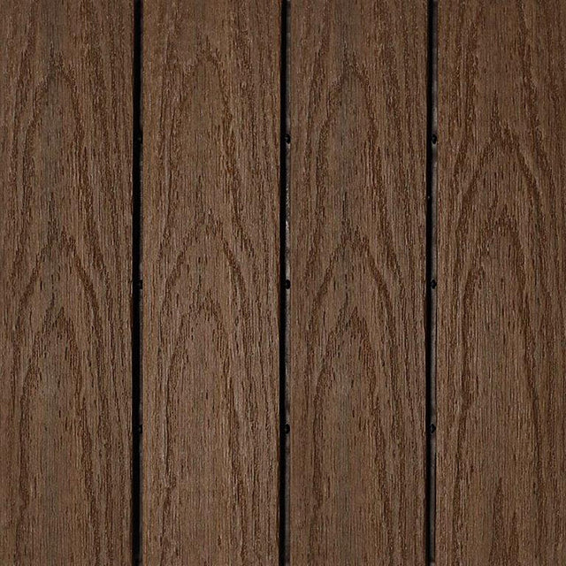 Interlocking Deck Tiles - Composite QuickDeck HD in Walnut Naturale