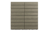 Interlocking Deck Tiles - Composite QuickDeck HD in Stone Gray Naturale