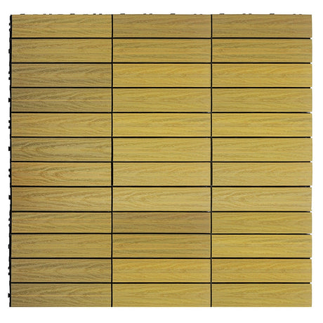 Interlocking Deck Tiles - Composite QuickDeck HD in Oak Naturale
