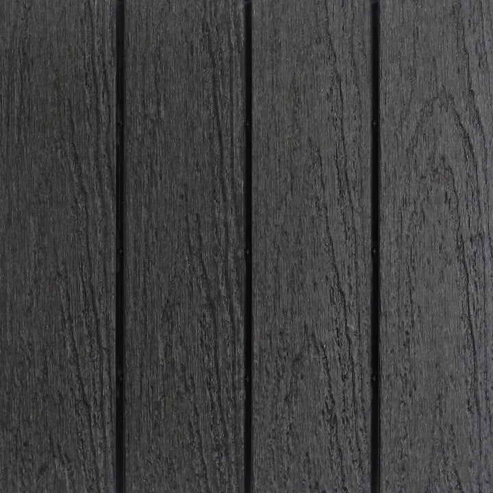 Interlocking Deck Tiles - Composite QuickDeck HD — Charcoal Naturale