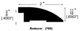 Hardwood Moldings - Handscraped Tropical - Mongolian Teak in Flush Reducer