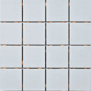 OM-5029 White 3x3 Ceramic Mosaic Tile 12x12 Sheet