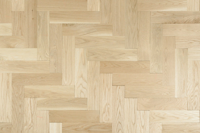 Plank - Herringbone White Oak Unfinished Flooring 1