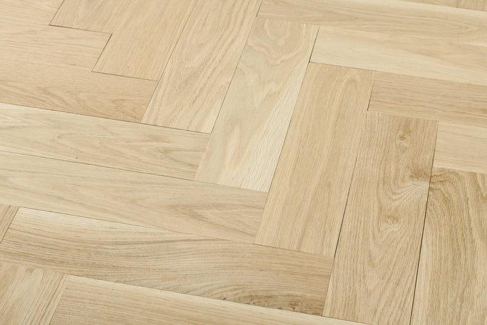 Plank - Herringbone White Oak Unfinished Flooring 2