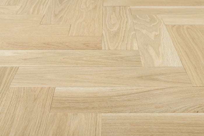 Plank - Herringbone White Oak Unfinished Flooring 3