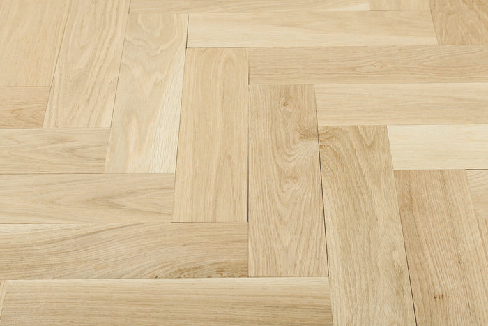Plank - Herringbone White Oak Unfinished Flooring 4