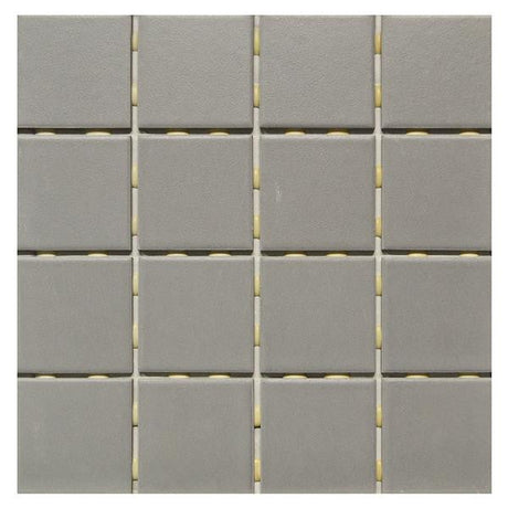OM-13419 Dark Gray 3x3 Ceramic Mosaic Tile 12x12 Sheet