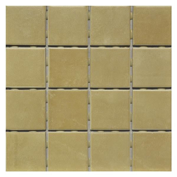 OM-14682 Sand 3x3 Ceramic Mosaic Tile 12x12 Sheet 1