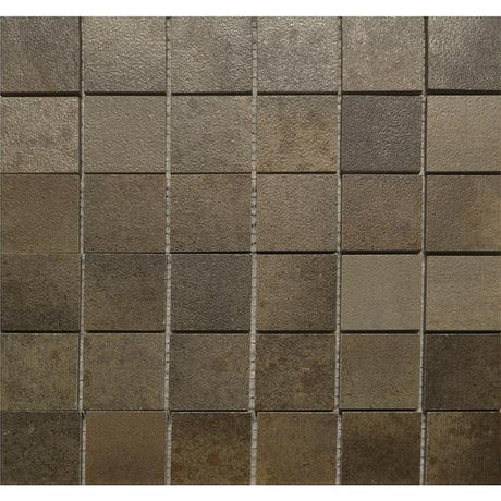Hemisphere Copper 2x2 Matte Porcelain Mosaic Tile 12x12