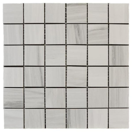 Ontario Silver 2x2 Porcelain Mosaic Tile 12x12 Sheet