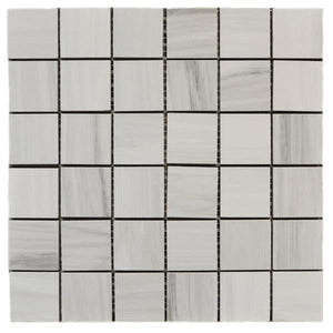 Ontario Silver 2x2 Porcelain Mosaic Tile 12x12 Sheet
