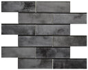 Denium 2x6 Concrete-Look Glass Mosaic Tile 12x12 Sheet