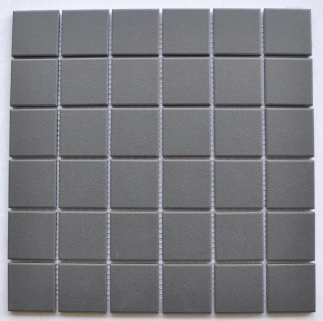 Graphite 2x2 Matte Porcelain Mosaic Tile 12x12 Sheet