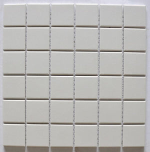 Cream 2x2 Porcelain Mosaic Tile 12x12 Sheet