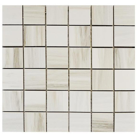 Ontario Greige 2x2 Porcelain Mosaic Tile 12x12 Sheet