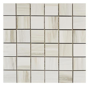 Ontario Greige 2x2 Porcelain Mosaic Tile 12x12 Sheet