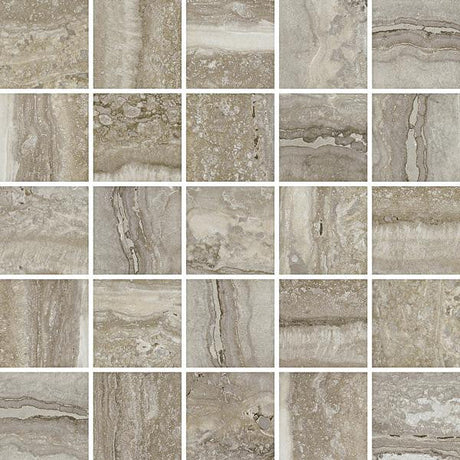 Flow Natural 2x2 Porcelain Mosaic Tile 12x12 Sheet