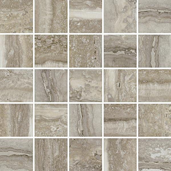 Flow Natural 2x2 Porcelain Mosaic Tile 12x12 Sheet