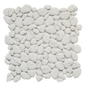 Carrara Glass Pebble 12x12 Mosaic Tile
