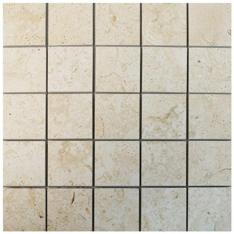 Coralina Belice Blanco 2x2 Porcelain Mosaic Tile 12x12 Sheet