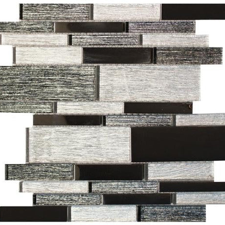 Glimmer Linear Glass Mosaic Tile 12x12 Sheet