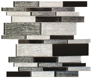 Glimmer Linear Glass Mosaic Tile 12x12 Sheet