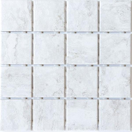 OMD-15090 Blanco 3x3 Ceramic Mosaic Tile 12x12 Sheet