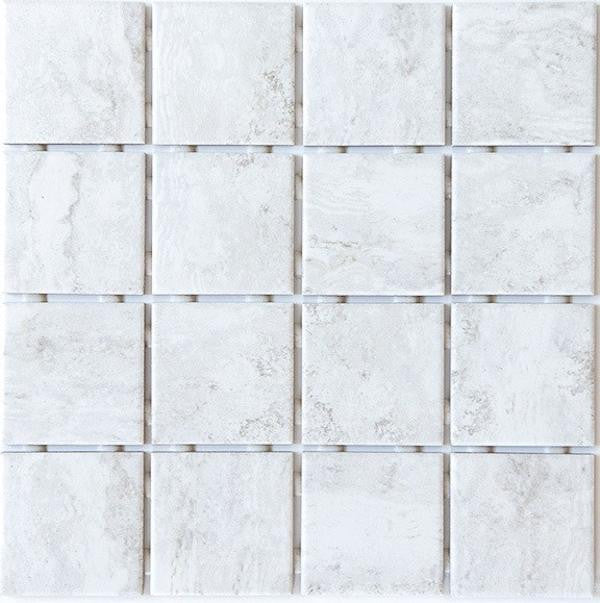 OMD-15090 Blanco 3x3 Ceramic Mosaic Tile 12x12 Sheet 1