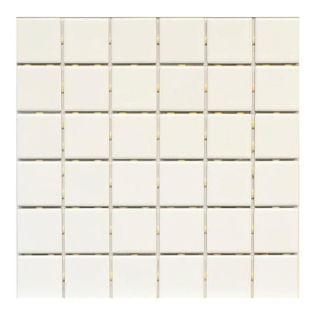 Artico White 2x2 Matte Ceramic Mosaic Tile 12x12 Sheet