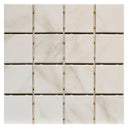OMD-15595 Carrara 3x3 Ceramic Mosaic Tile 12x12 Sheet