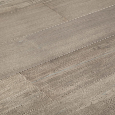 Artisan Brushed Oak Engineered Hardwood Flooring in Plateau Grey