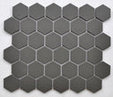 Graphite 2" Hex Porcelain Mosaic Tile 11x13 Sheet